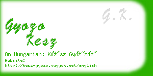 gyozo kesz business card